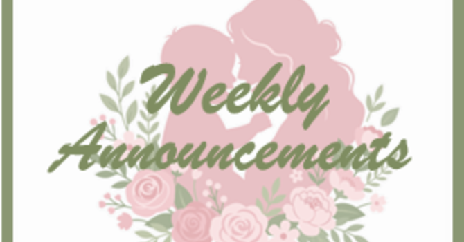 Weekly Announcements