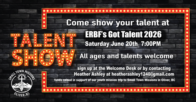 Talent Recruiting for ERBF's Got Talent