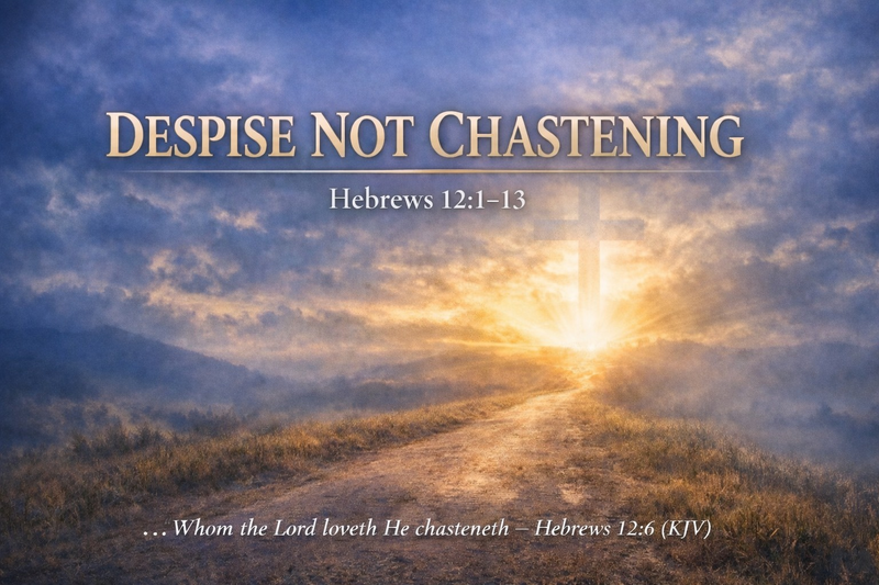  Despise Not Chastening   