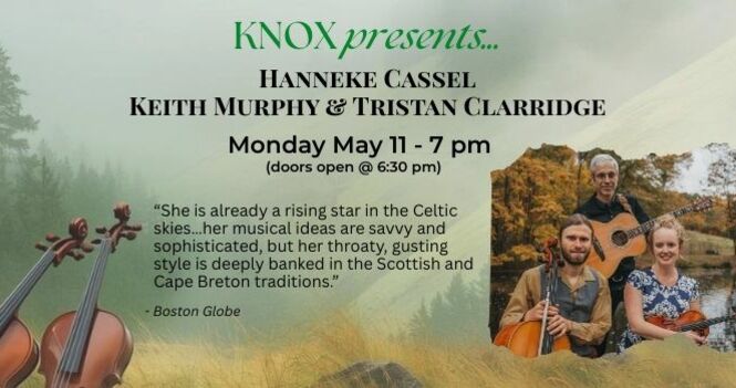 Knox presents...Hanneke Cassel Trio(S,Rms 5/6)