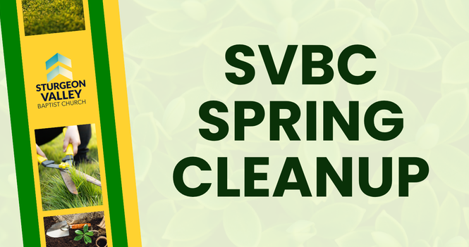 SVBC Spring Yard Clean-Up