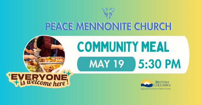 Community Meal @ Peace (Tues, May 19) image