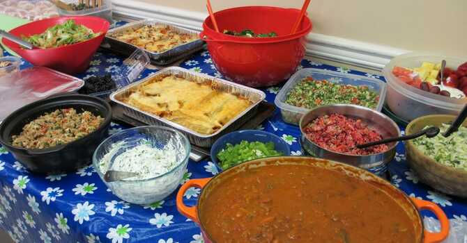 May 17 Potluck (in lieu of worship)