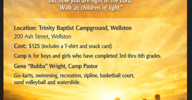 Sign up for Children's Camp! image