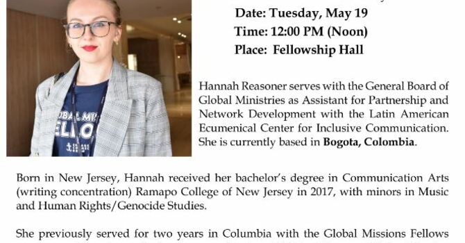 Hannah Reasoner welcome luncheon