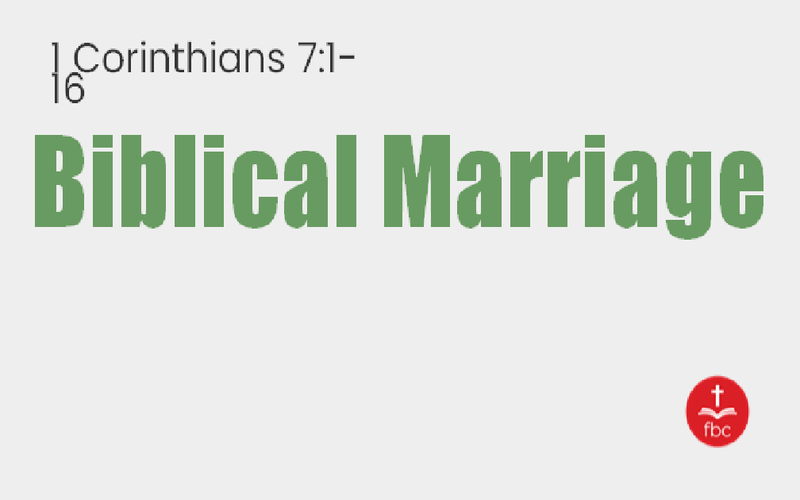Biblical Marriage