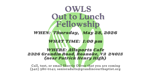 OWLS OUT TO LUNCH
