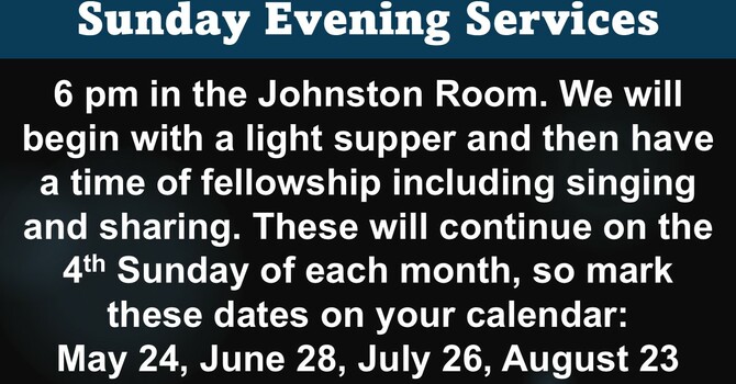 Sunday Evening Services