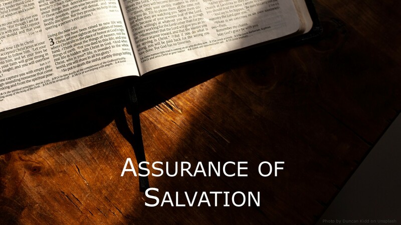 Living in Assurance of Salvation