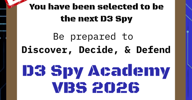 D3 Spy Academy - Vacation Bible School 