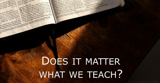Does it matter what we teach?