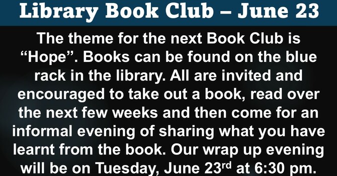 Book Club on "Hope"