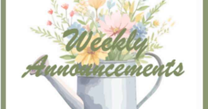 Weekly Announcements