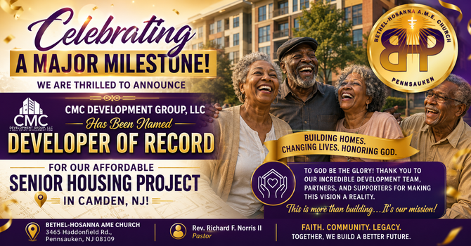 Our Development Team Named Developer of Record in Camden!!!