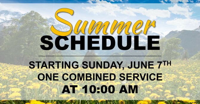 Summer Schedule