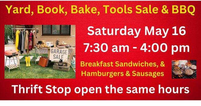 Yard, Book ,Bake, Tool Sale & BBQ