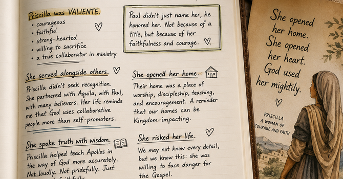 Pastor’s Journal Notes  Romans/Romanos 16:3–4 image