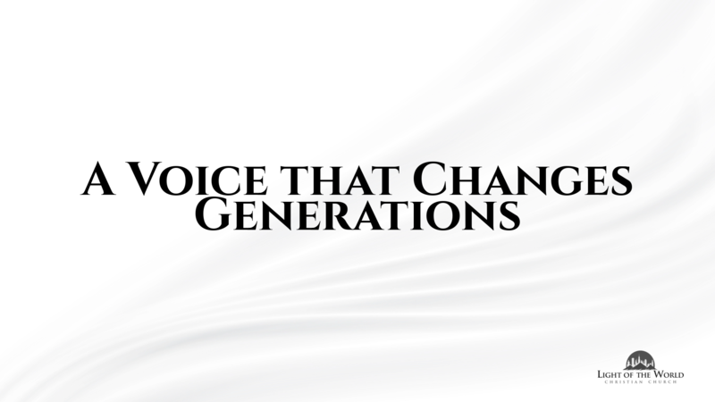 A Voice that Changes Generations
