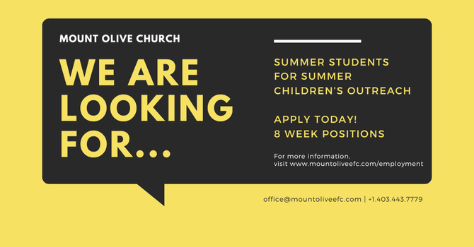 Summer Children's Outreach Assistants