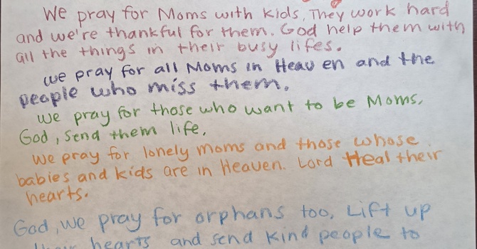 A PRAYER FROM THE CHILDREN'S MINISTRY image