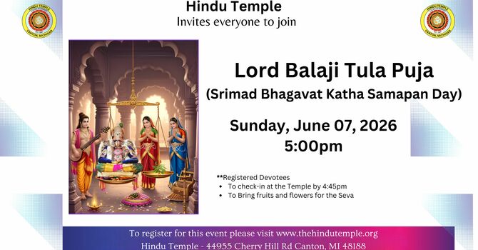 Lord Balaji Tula Puja