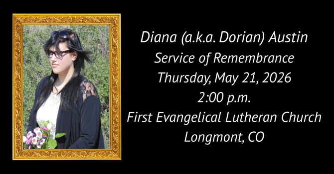 Diana Marie Frances Austin Service of Remembrance