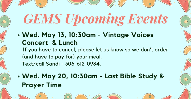 GEMS Upcoming Events image