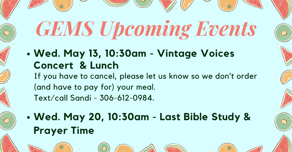 GEMS Upcoming Events