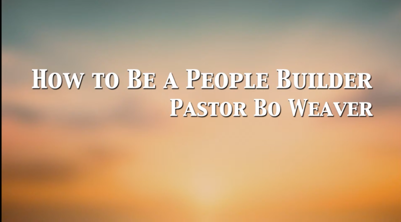 How to Be a People Builder