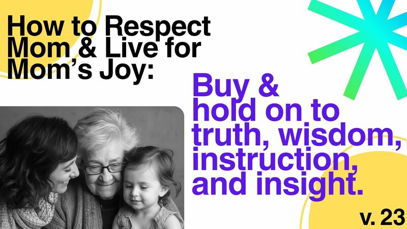 God's Game Plan for Mom's Joy