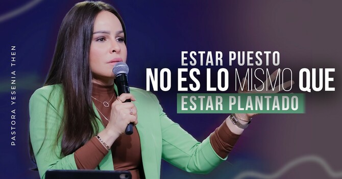 Estar puesto no es lo mismo que estar plantado