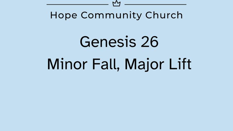 Minor Fall, Major Lift