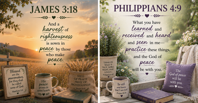 James 3:18 & Philippians 4:9 image