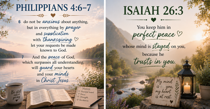 Philippians 4:6–7 & Isaiah 26:3 image