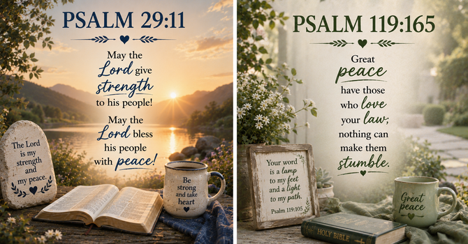Psalm 29:11 & Psalm 119:165 image