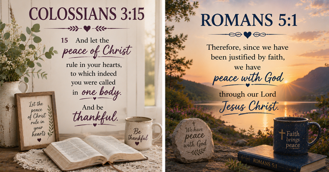 Colossians 3:15 & Romans 5:1 image