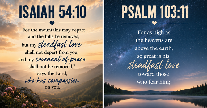 Isaiah 54:10 & Psalm 103:11 image
