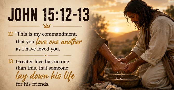 John 15:12–13 