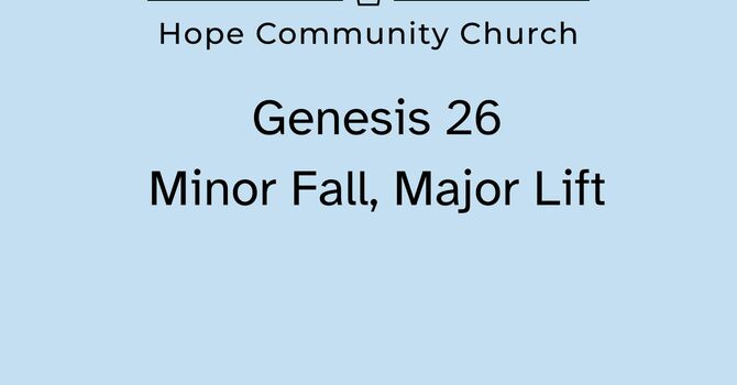 Minor Fall, Major Lift