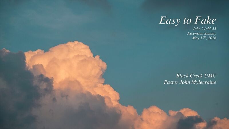 Ascension Sunday Sermon:  Easy to Fake
