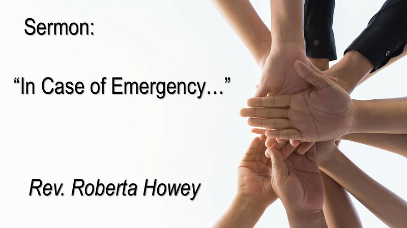 In Case of Emergency...