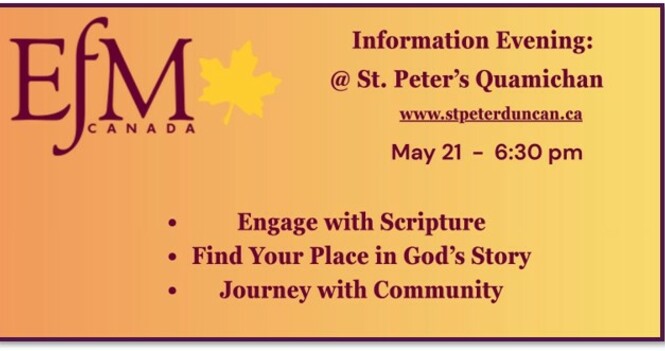 E.F.M. Information Night @ St. Peter Quamichan