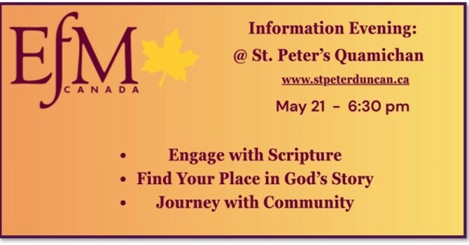 E.F.M. Information Night @ St. Peter Quamichan
