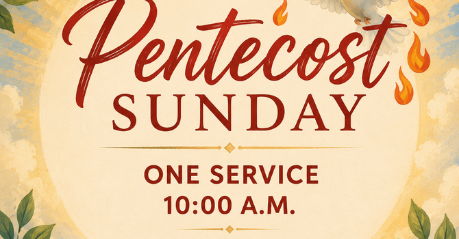 Pentecost Sunday Service and Potluck Dinner