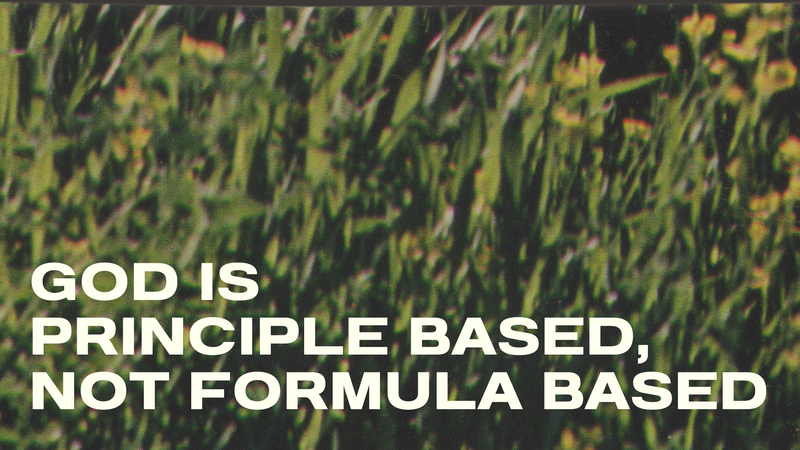 God is Principle Based