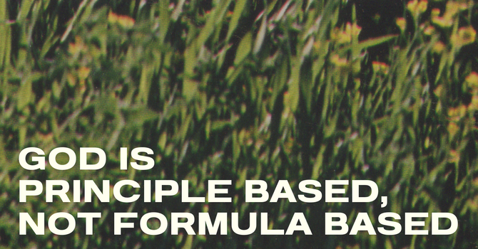 God is Principle Based