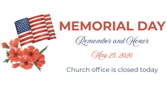 Office Closed for Memorial Day