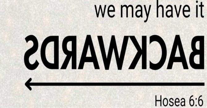We May Have it Backwards