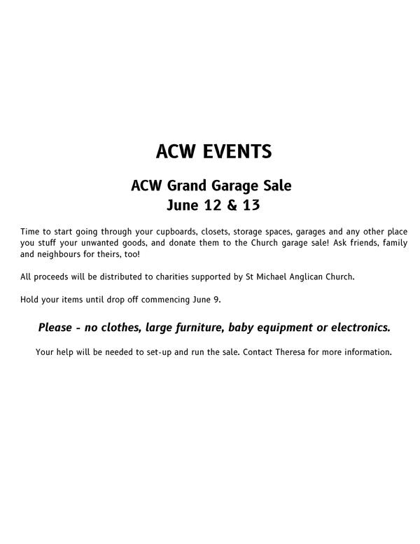 ACW Announcements 