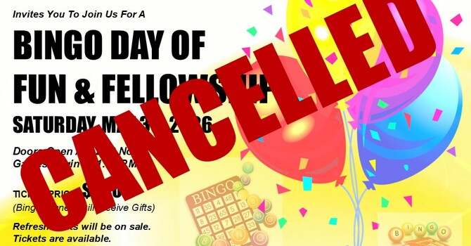 BINGO IS CANCELLED  image